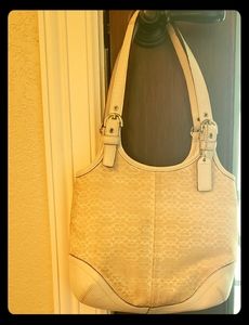 Coach Women's Double strap White Handbag